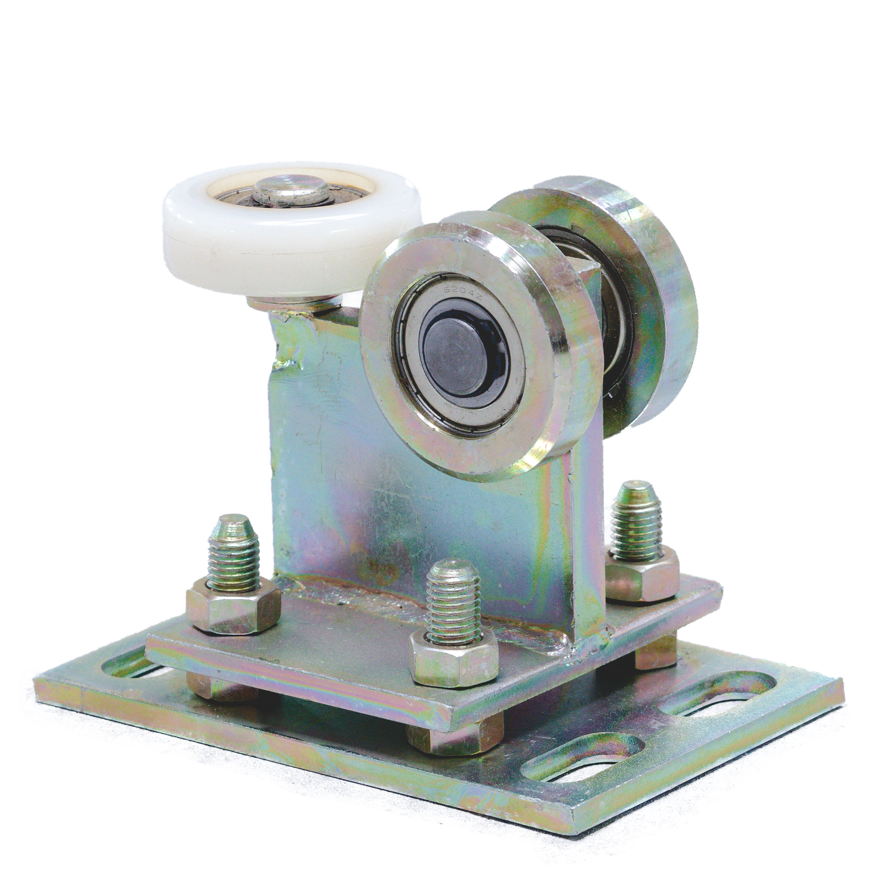 3-Roller Gate Cart with Nylon Roller | 80mm Profile | Adjustable | 350kg Capacity | 60.004N