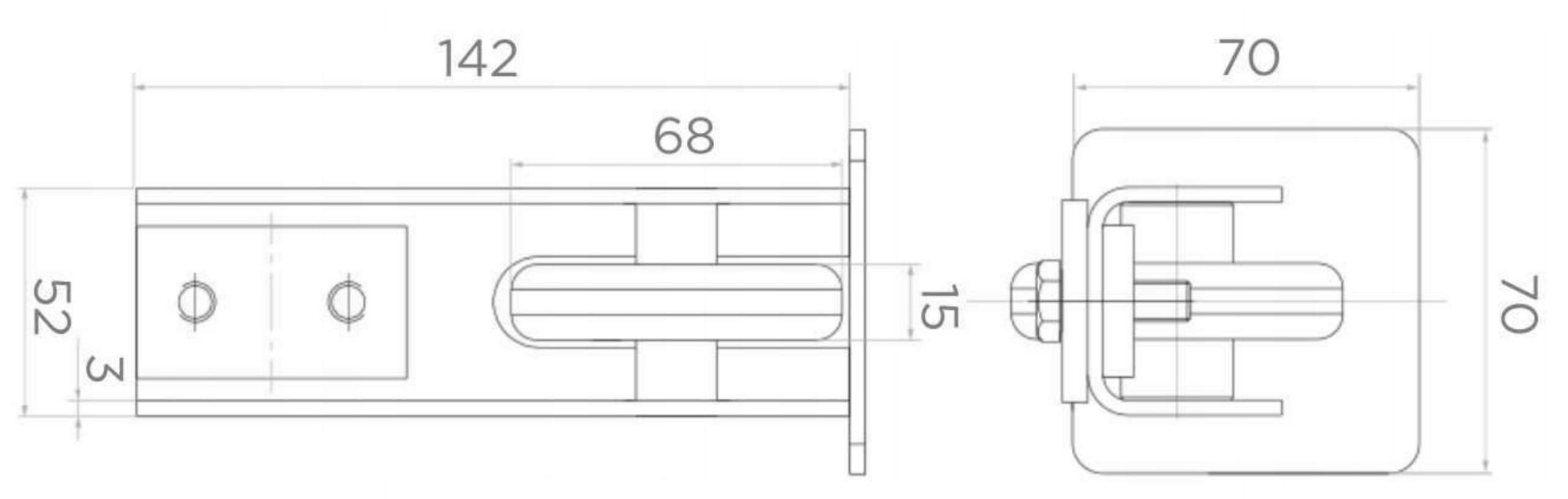 Complete Sliding Gate Kit | 2x Gate carriage 5-roller Swivel | Load capacity 500kg | Set