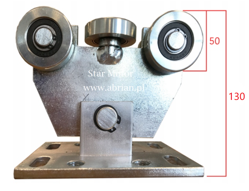 Gate carriage 5-Roller for gates | Profile 60x60 fixed height | Load capacity 300kg | W5BR60 | S