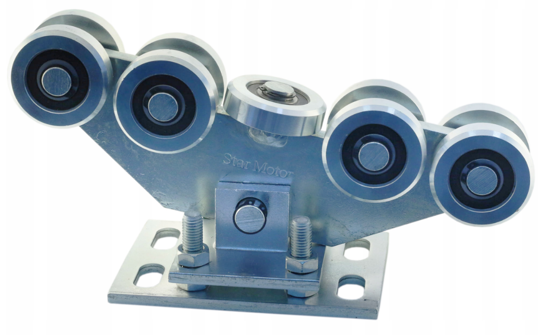 9-Roller Gate Cart Set | Profile 80x80x5mm | Load Capacity 1000kg | W9R80-set-A15S