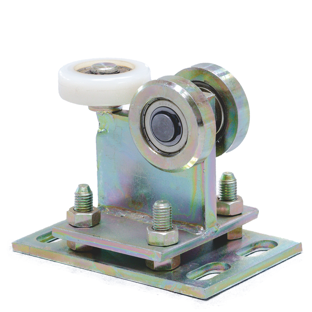 3-Roller Gate Cart with Nylon Roller | 80mm Profile | Adjustable | 350kg Capacity | 60.004N