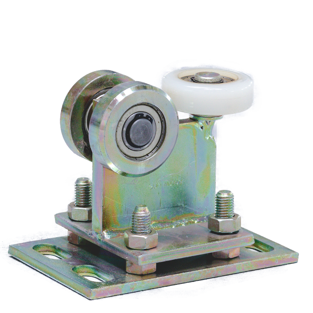 3-Roller Gate Cart with Nylon Roller | 80mm Profile | Adjustable | 350kg Capacity | 60.004N