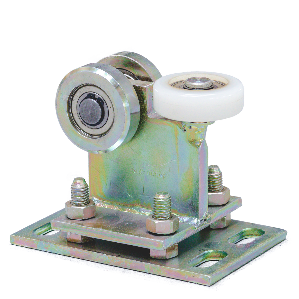 3-Roller Gate Cart with Nylon Roller | 80mm Profile | Adjustable | 350kg Capacity | 60.004N