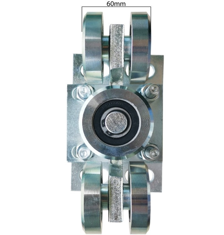 5-Roller Sliding Gate Cart Heavy Duty | 80x80mm Profile 600kg Load | 60.001