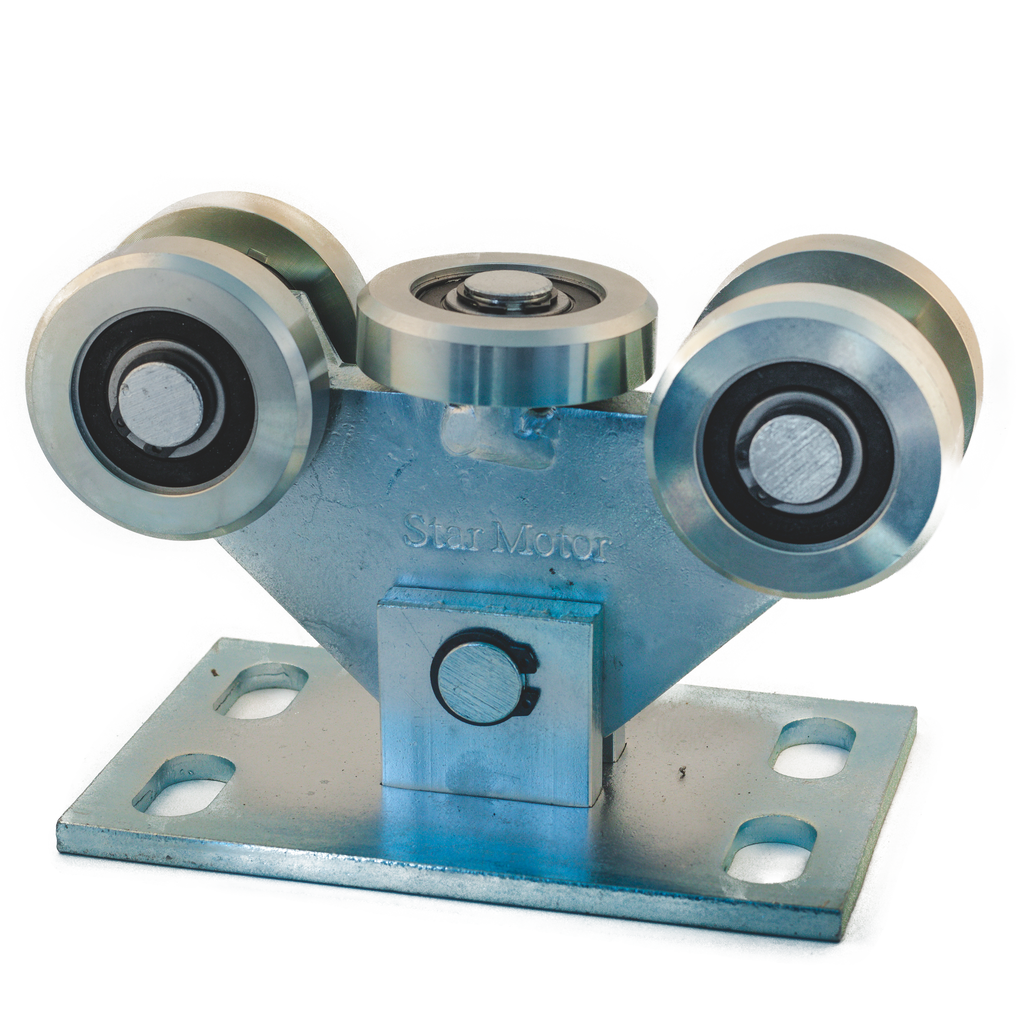 5-Roller Fixed Height Gate Cart Galvanized Steel | 80x80 Profile | 500kg Capacity | 60.002