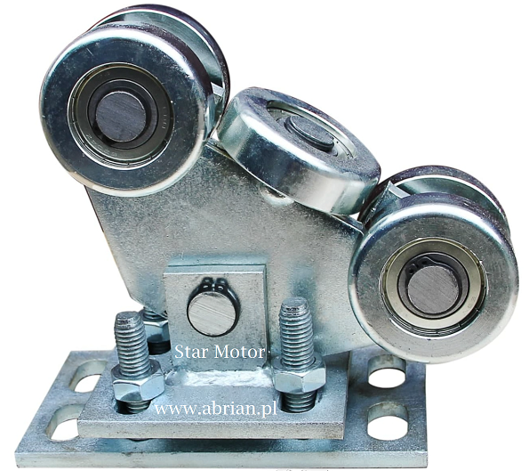 5-Roller Gate Cart Kit for 70x70x4mm Profile | Load Capacity 400kg | W5R60-SET-A3S