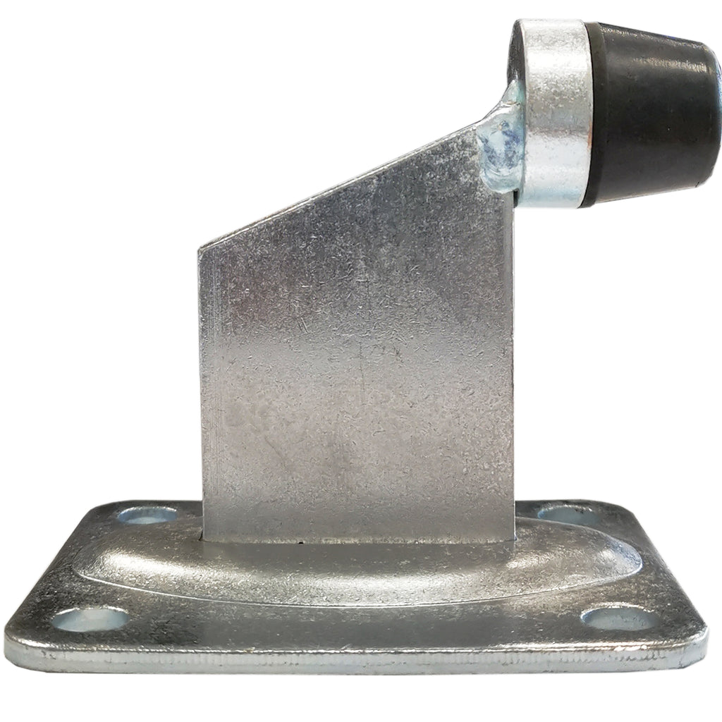 Star Motor Heavy Duty Gate Bumper – 9cm High, 100x80mm Base, Screw-In Galvanized Steel (Silver)