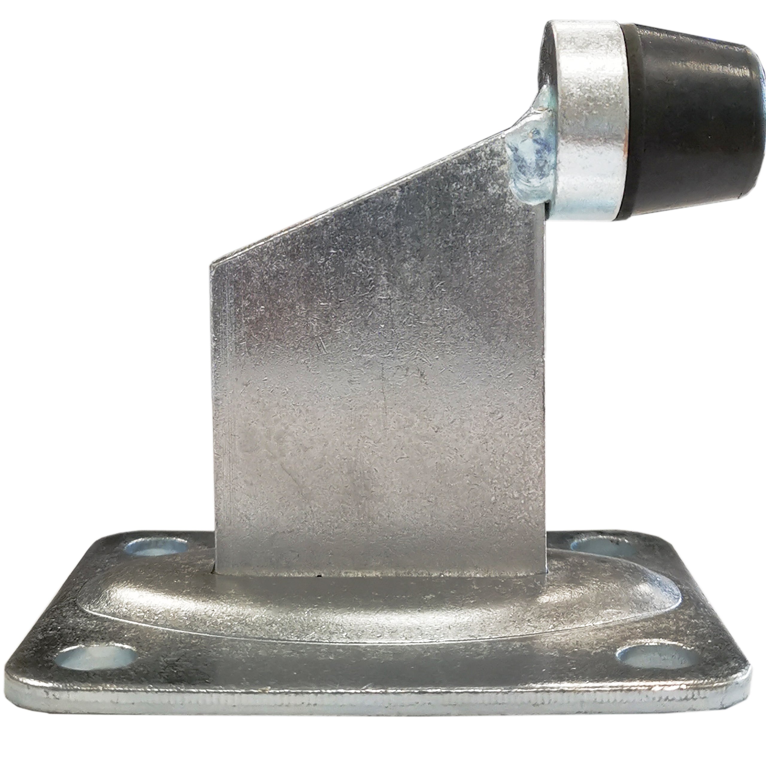 Star Motor Heavy Duty Gate Bumper – 9cm High, 100x80mm Base, Screw-In Galvanized Steel (Silver)