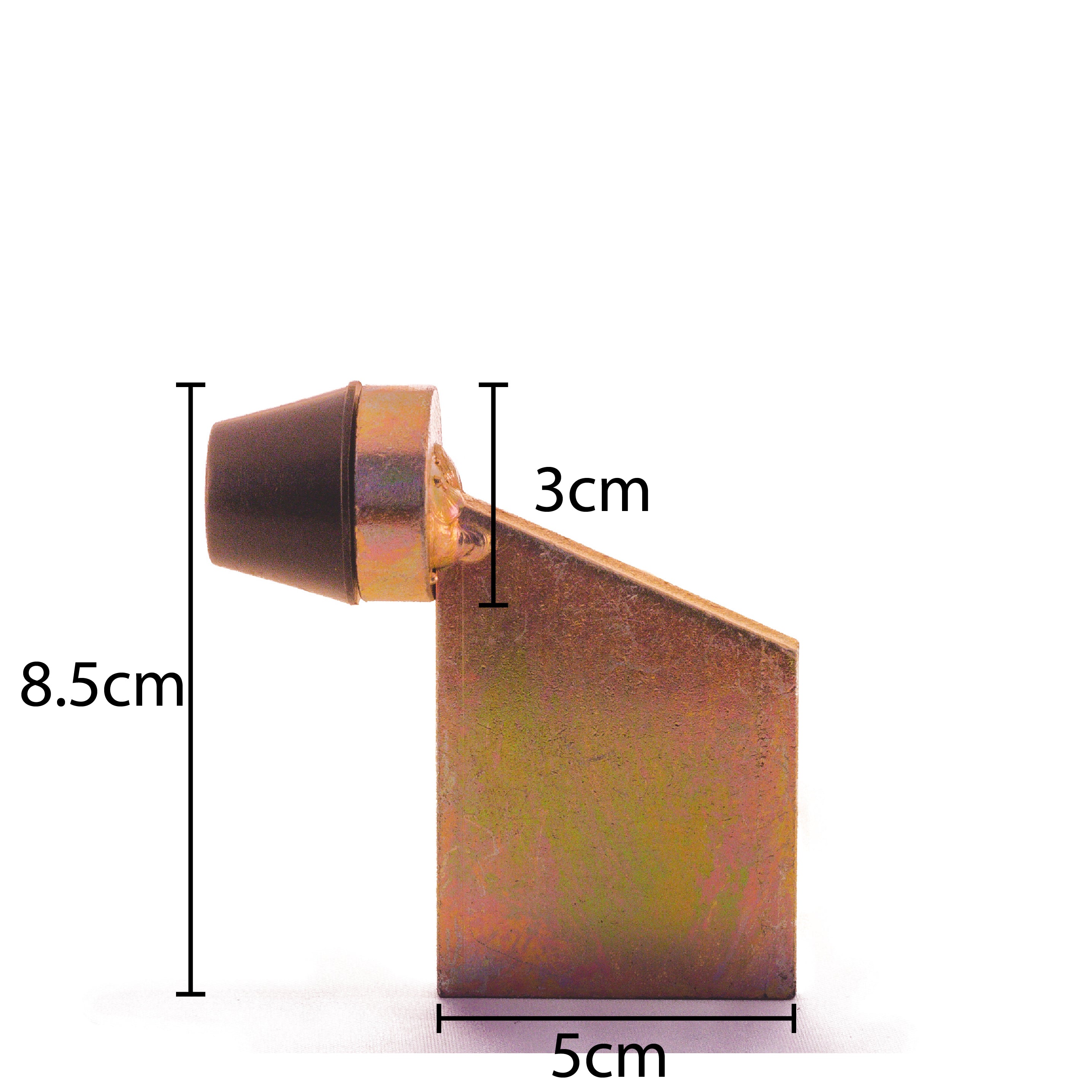 Star Motor Heavy Duty Gate Bumper – 8.5cm High, For Welding Galvanized Steel (Gold)