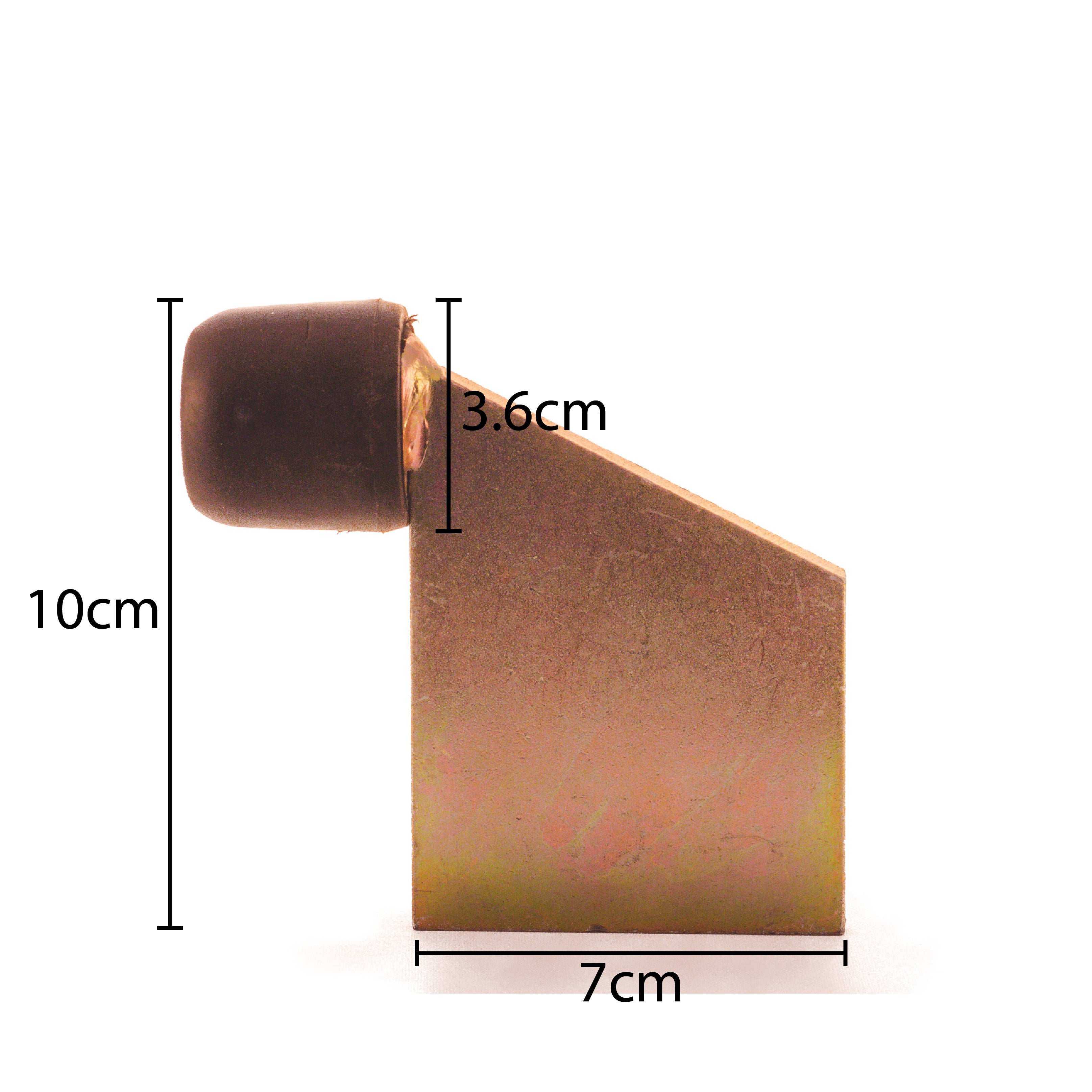 Star Motor Heavy Duty Gate Bumper – 9.6cm High, For Welding Galvanized Steel (Gold)