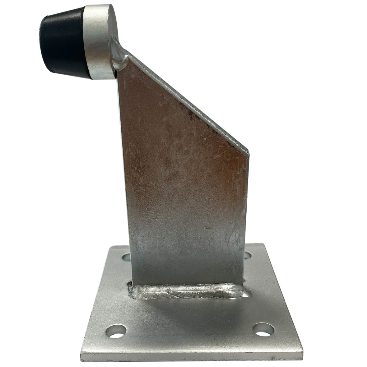 Star Motor Heavy Duty Gate Bumper – 15cm High, 100x100mm Base, Screw-In Galvanized Steel (Gold)