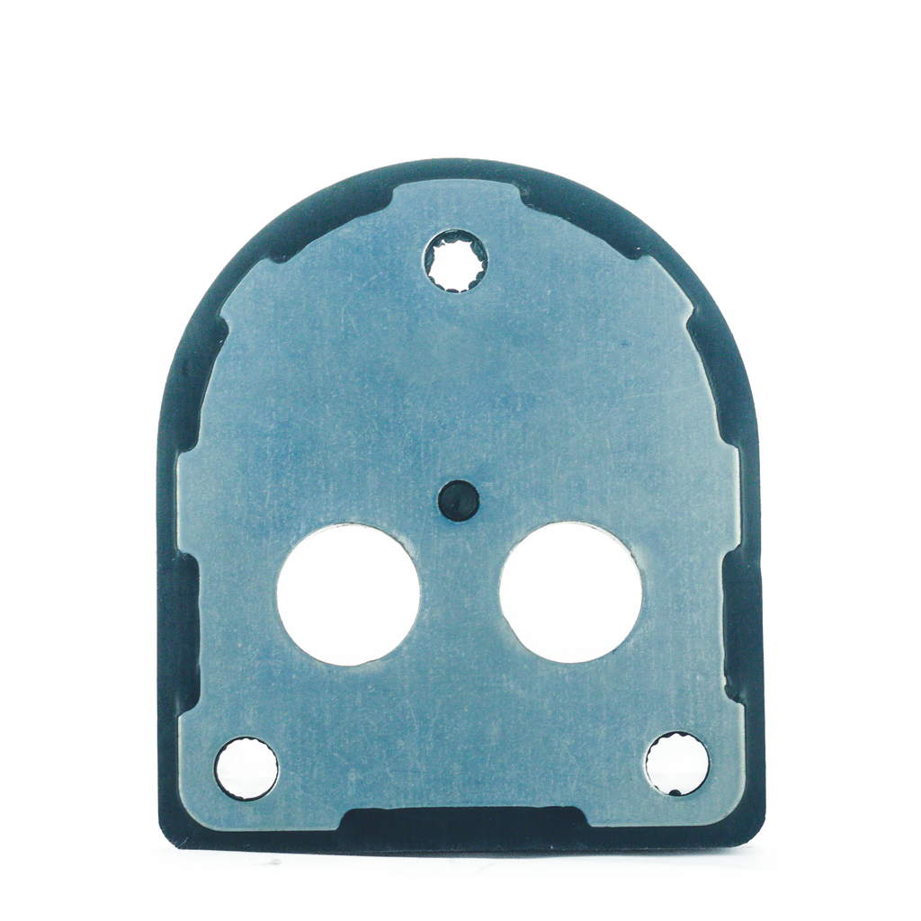 Rubber Stopper Central for gates Swing Steel Base | 03